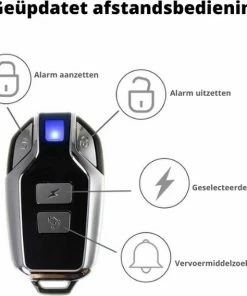Titan Fietsalarm (2022 Model ) - Fietsalarm - Fietsslot Met Alarm - Alarm Met Afstandsbediening -Bobike SHOP 550x568