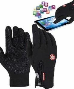 Merkloos Fietshandschoenen Unisex - Zwart - Maat XL