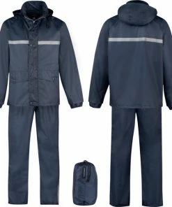 BJ?RNSON BJ RNSON Dusch Regenpak Dames & Heren - Waterdicht - Maat 3XL - Donkerblauw