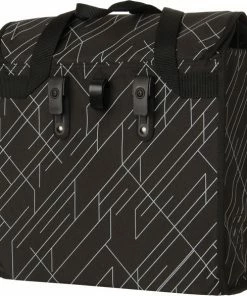 Fastrider Lasse Luxe Shopper Enkele Fietstas Basics - Veelkleurig - 23L - Waterafstotend -Bobike SHOP 550x586