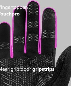 R2 Blizzard - Touchscreen Winterfietshandschoenen - Dikke Winterhandschoenen Tegen De Kou - Fiets, Wandel, Hardloop Handschoenen - Winddicht - Dames En Heren- Zwart/Roze - Maat M / 7 12 R2 Blizzard - Touchscreen Winterfietshandschoenen - Dikke Winterhandschoenen Tegen De Kou - Fiets, Wandel, Hardloop Handschoenen - Winddicht - Dames En Heren- Zwart/Roze - Maat M / 7 -Bobike SHOP 550x596