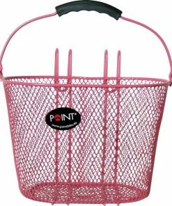 Point - Voorwiel Korf Fietsmand - Roze