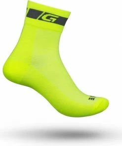 GripGrab GripGrab Hi-Vis Regular Cut Sokken - Geel Hi-Vis - Unisex - Maat L