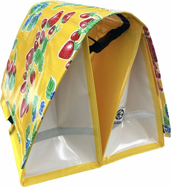 Atelier Du Baj Du Baj Budget L Fresas Yellow - Dubbele Fietstas - 45 L - Geel 1 Atelier Du Baj Du Baj Budget L Fresas Yellow - Dubbele Fietstas - 45 L - Geel