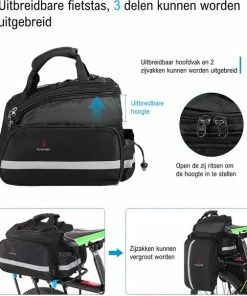 Pro Sport Lights Fietstas Bagagedrager Achter - 10 Tot 25 Liter - Waterdicht Met Regenhoes - Enkele Tas Fiets - Trunkbag -Bobike SHOP 550x605 4