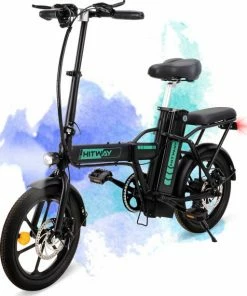 HITWAY Elektrische Fiets Met 36V 7.5Ah Verwijderbare Batterij, Bereik Tot 75 Km Lange Afstand Elektrische Fiets 16 Inch, 250W Achtermotor E-Citybike Holland Bike