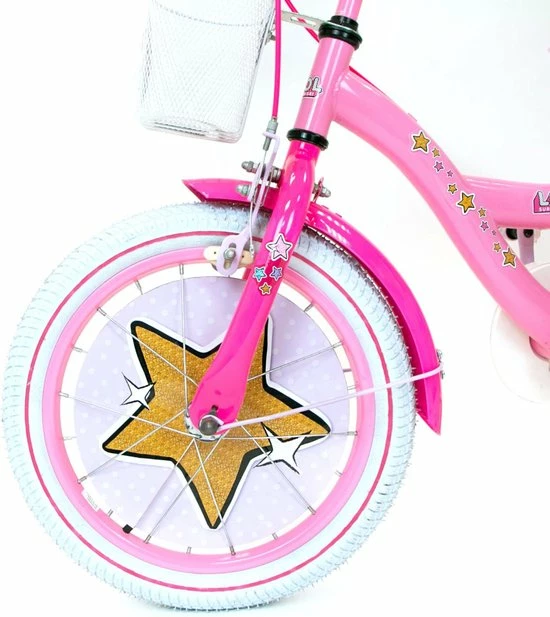 LOL Surprise Kinderfiets - Meisjes - 16 Inch - Roze - 2 Handremmen 3 LOL Surprise Kinderfiets - Meisjes - 16 Inch - Roze - 2 Handremmen - Afbeelding 3