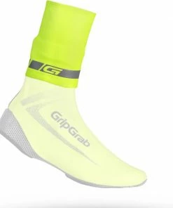 GripGrab - CyclinGaiter Hi-Vis Rainy Weather Ankle Cuff - Geel Hi-Vis - Unisex - Maat L/XL -Bobike SHOP 550x627 1
