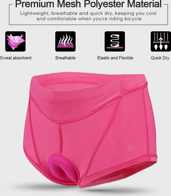 Merkloos Fietsonderbroek Dames Met Zeem - Fietsondergoed - Fietsonderbroek - Extra Zacht - M 4 Merkloos Fietsonderbroek Dames Met Zeem - Fietsondergoed - Fietsonderbroek - Extra Zacht - M - Afbeelding 4