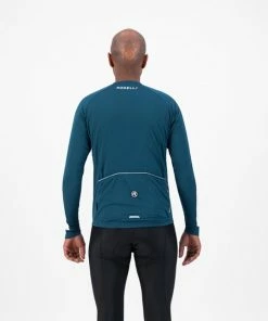 Rogelli Explore Wielershirt - Lange Mouwen - Blauw/Wit - Maat L -Bobike SHOP 550x642