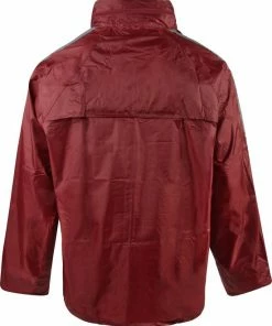C-Line Regenpak Met Capuchon - Rood - Reflecterend - Nieuw Model - Volwassen Maat XXXL -Bobike SHOP 550x663