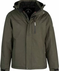 BJ?RNSON BJ RNSON Kick Regenjas / Winterjas Heren - Waterdicht - Maat 2XL - Rosin Groen