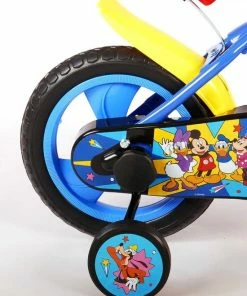 Volare Disney Mickey Kinderfiets - Jongens En Meiden - 12 Inch - Rood Blauw - Doortrapsysteem -Bobike SHOP 550x711 4