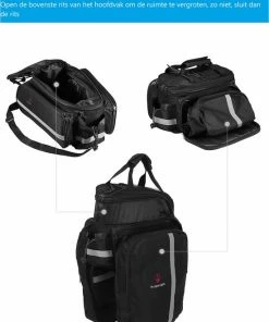 Pro Sport Lights Fietstas Bagagedrager Achter - 10 Tot 25 Liter - Waterdicht Met Regenhoes - Enkele Tas Fiets - Trunkbag -Bobike SHOP 550x714 1