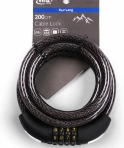VINZ Kunyang Combinatie Kettingslot 100 Cm X 12 Mm / Fietsslot / Cijferslot / Cijfercombinatieslot / Slot Met Code 1 Meter -Bobike SHOP 550x716