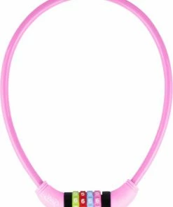 VINZ Baker Kinderfiets Kabelslot / Combinatieslot / Cijferslot Roze 10mm - 65cm -Bobike SHOP 550x725 2