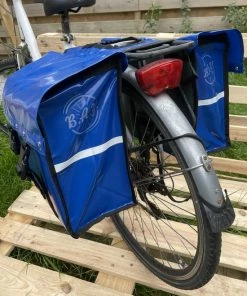 BayNL- Waterdicht - Dubbele - Bisonyl - Fietstas- Reflectoren - Blauw 34cmX16.2cmX32cm=35 Liter -Bobike SHOP 550x733 22