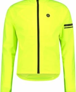 AGU Fiets Regenjack Essential Heren - Geel - L -Bobike SHOP 550x772 3