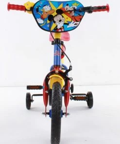Volare Disney Mickey Kinderfiets - Jongens En Meiden - 12 Inch - Rood Blauw - Doortrapsysteem -Bobike SHOP 550x773 2