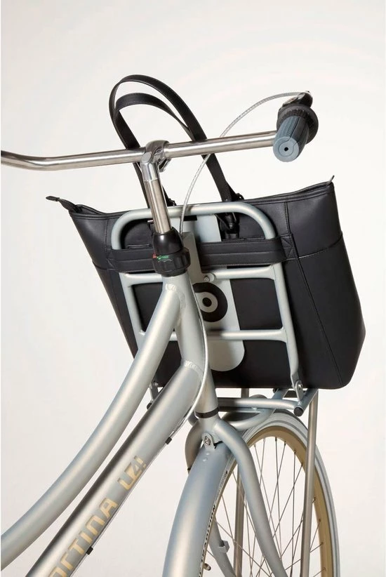 Cortina Milan Handbag PU-leather Enkele Fietstas - 23 Liter - Zwart 10 Cortina Milan Handbag PU-leather Enkele Fietstas - 23 Liter - Zwart - Afbeelding 10