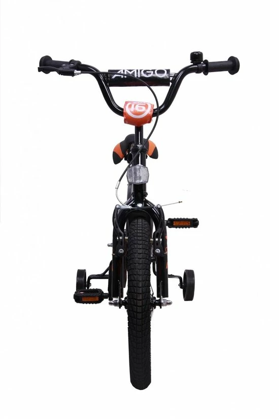 Amigo Sports Jongensfiets - Kinderfiets 16 Inch - Zwart 9 Amigo Sports Jongensfiets - Kinderfiets 16 Inch - Zwart - Afbeelding 9